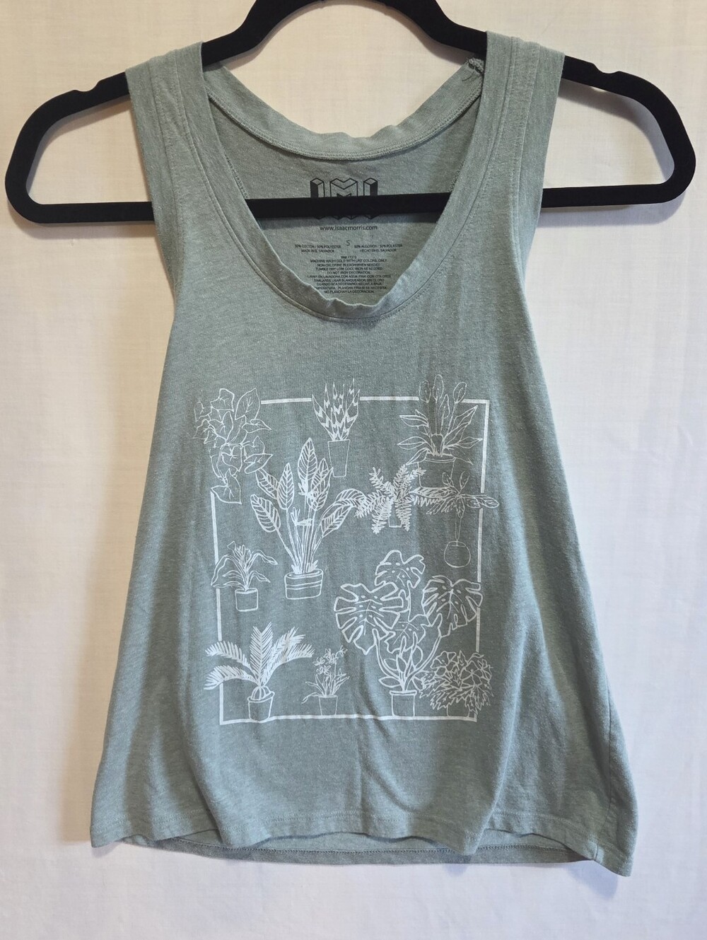 Isaac Morris Target Green Plant Tank Top S